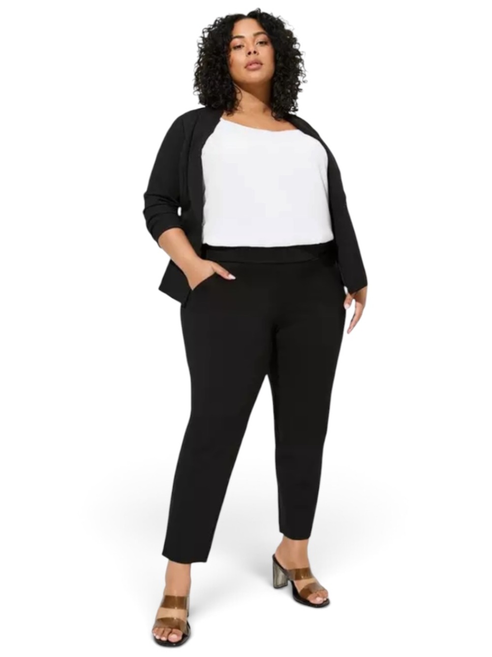 Torrid Studio Tapered Pull-on Black Pants